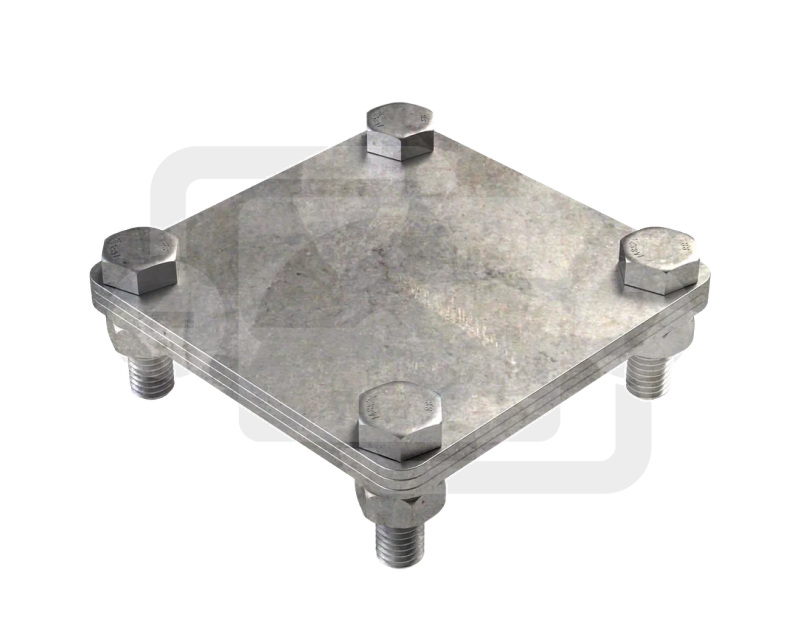 Соединитель проводников «полоса-полоса», для полосы шириной до 50 мм, нержавеющая стальВОЛЬТ-СП-Н-5.1