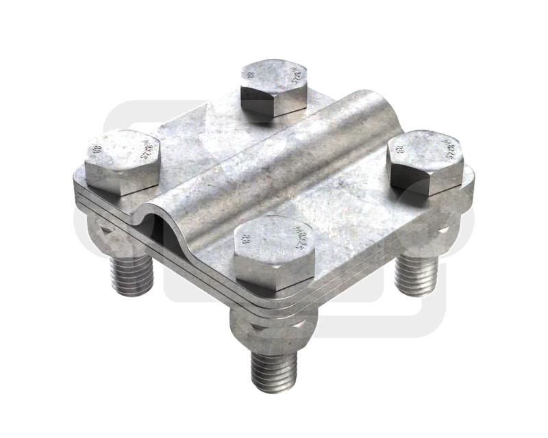 Соединитель проводников «пруток-полоса», для полосы шириной до 50 мм, нержавеющая сталь ВОЛЬТ-СП-Н-4.1