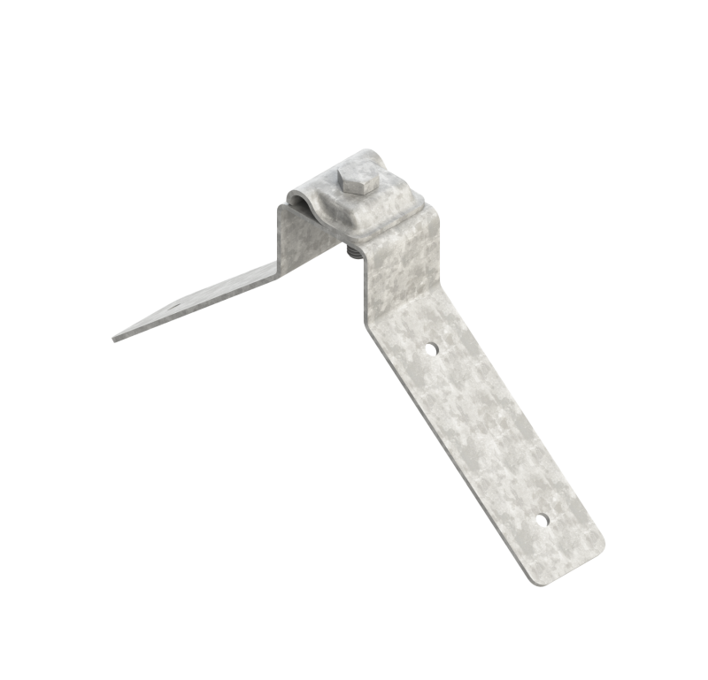 Держатель коньковый, высота зажимной пластины 150 мм, оцинкованная сталь ВОЛЬТ-ДП-О-11.2