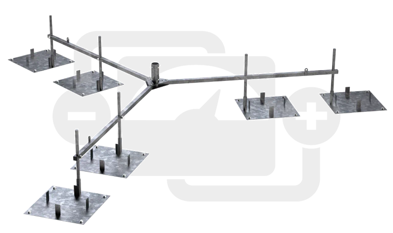 Тренога для молниеприемника мачтового, нержавеющая стальВОЛЬТ-КМО-ТММ-Н-1.2