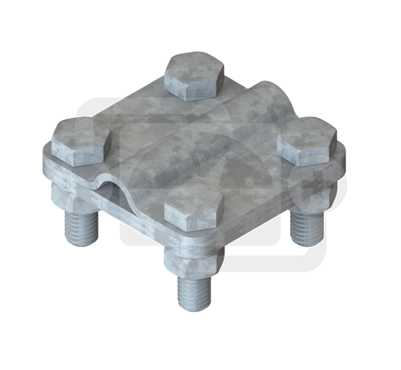 Соединитель проводников «пруток-полоса», для полосы шириной до 50 мм, оцинкованная стальВОЛЬТ-СП-О-4.1