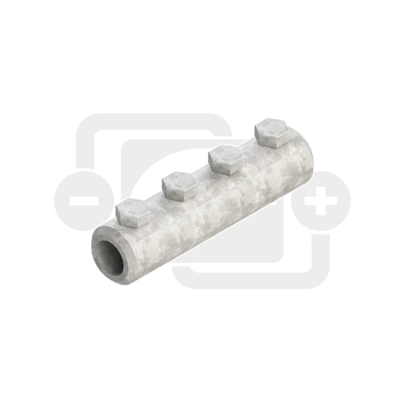 Соединитель круглых проводников, оцинкованная сталь ВОЛЬТ-СП-О-6.1